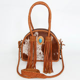 LC-ADBGD162B Tote Hair On Genuine Western Leather Women Bag