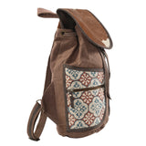 KB177 Backpack Upcycled Canvas Ladies Bag