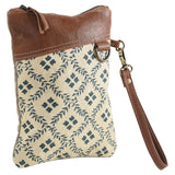 KB273 Wristlet Upcycled Canvas Ladies Bag