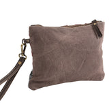 KB277 Wristlet Upcycled Canvas Ladies Bag