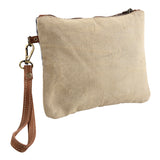 KB279 Wristlet Upcycled Canvas Ladies Bag