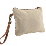 KB280 Wristlet Upcycled Canvas Ladies Bag