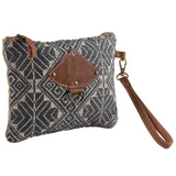 KB280 Wristlet Upcycled Canvas Ladies Bag