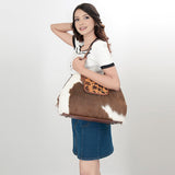 LC-ADBG881A Tote Hair On Genuine Western Leather Women Bag