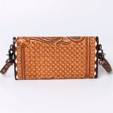 ADBG889 Wallet Hand Tooled Genuine Western Leather Women Bag