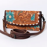 ADBG889 Wallet Hand Tooled Genuine Western Leather Women Bag