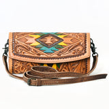 ADBG889 Wallet Hand Tooled Genuine Western Leather Women Bag