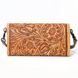 ADBG889 Wallet Hand Tooled Genuine Western Leather Women Bag