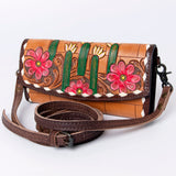 ADBG889 Wallet Hand Tooled Genuine Western Leather Women Bag