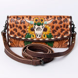 ADBG889 Wallet Hand Tooled Genuine Western Leather Women Bag