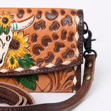 ADBG889 Wallet Hand Tooled Genuine Western Leather Women Bag