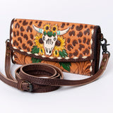 ADBG889 Wallet Hand Tooled Genuine Western Leather Women Bag