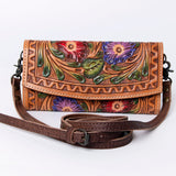 ADBG889 Wallet Hand Tooled Genuine Western Leather Women Bag