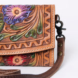 ADBG889 Wallet Hand Tooled Genuine Western Leather Women Bag