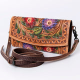 ADBG889 Wallet Hand Tooled Genuine Western Leather Women Bag