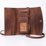 ADBG889 Wallet Hand Tooled Genuine Western Leather Women Bag