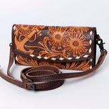 ADBG889 Wallet Hand Tooled Genuine Western Leather Women Bag