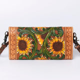 ADBG889 Wallet Hand Tooled Genuine Western Leather Women Bag