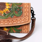 ADBG889 Wallet Hand Tooled Genuine Western Leather Women Bag