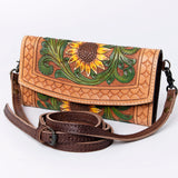 ADBG889 Wallet Hand Tooled Genuine Western Leather Women Bag