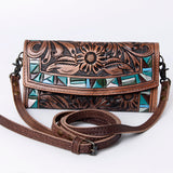 ADBG889 Wallet Hand Tooled Genuine Western Leather Women Bag