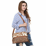 ADBGI193 Crossbody Hair On Genuine Western Leather Women Bag