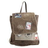 KB318 Backpack Upcycled Canvas Ladies Bag