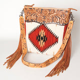 ADBG510 Crossbody Genuine Western Leather Women Bag Paisley