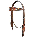 BER504-Western Leather Headstall