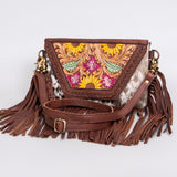 LC-ADBGF102B Crossbody Hair-On Genuine Western Leather Women Bag