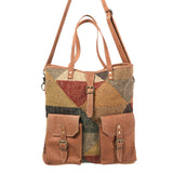 KB342 Tote Upcycled Canvas Ladies Bag