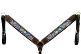 BER341-Western Leather Breast Collar