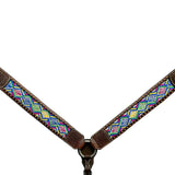 BER341-Western Leather Breast Collar