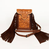 ADBG943 Cellphone Holder Genuine Western Leather Bag Sage