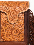 ADBG943 Cellphone Holder Genuine Western Leather Bag Sage