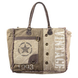 KB348 Tote Upcycled Canvas Ladies Bag