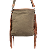 KB359 Messenger Upcycled Canvas Ladies Bag