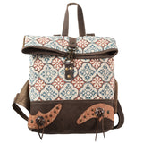 KB377 Backpack Upcycled Canvas Ladies Bag