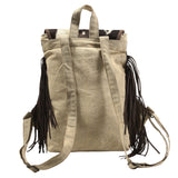 KB378 Backpack Upcycled Canvas Ladies Bag