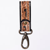 ADKR210  Hand Tooled Carved Genuine Leather Keyring