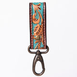 ADKR210  Hand Tooled Carved Genuine Leather Keyring