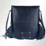 SWC429BLU Crossbody Genuine Leather bag western Bag