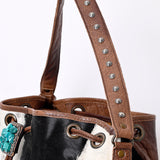 LC-ADBG985A Bucket Hair-On Genuine Western Leather Women Bag