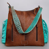 ADBG991 Hobo Crocodile Embossed Genuine Western Leather Bag