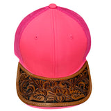 ADCP103 Genuine Western Leather Men Women Cap