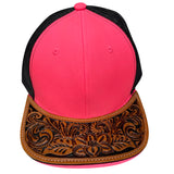 ADCP104 Genuine Western Leather Men Women Cap