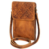 NMBGM134 Cell phone Holder Genuine Western Leather Women Bag