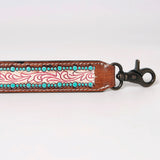 ADSTF183 Hand Tooled Genuine Leather Handle Strap