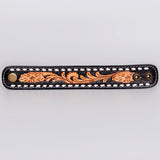 ADBRF202 Hand tooled Genuine Leather Bracelet women