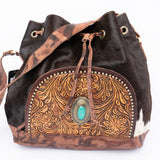 LC-ADBGI226B Tote Hair On Genuine Western Leather Women Bag